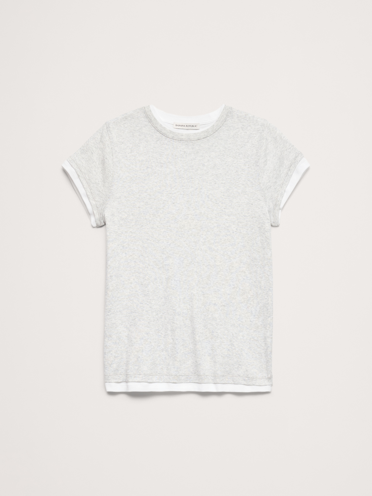 Image number 4 showing, Airy Cotton Layered T-Shirt