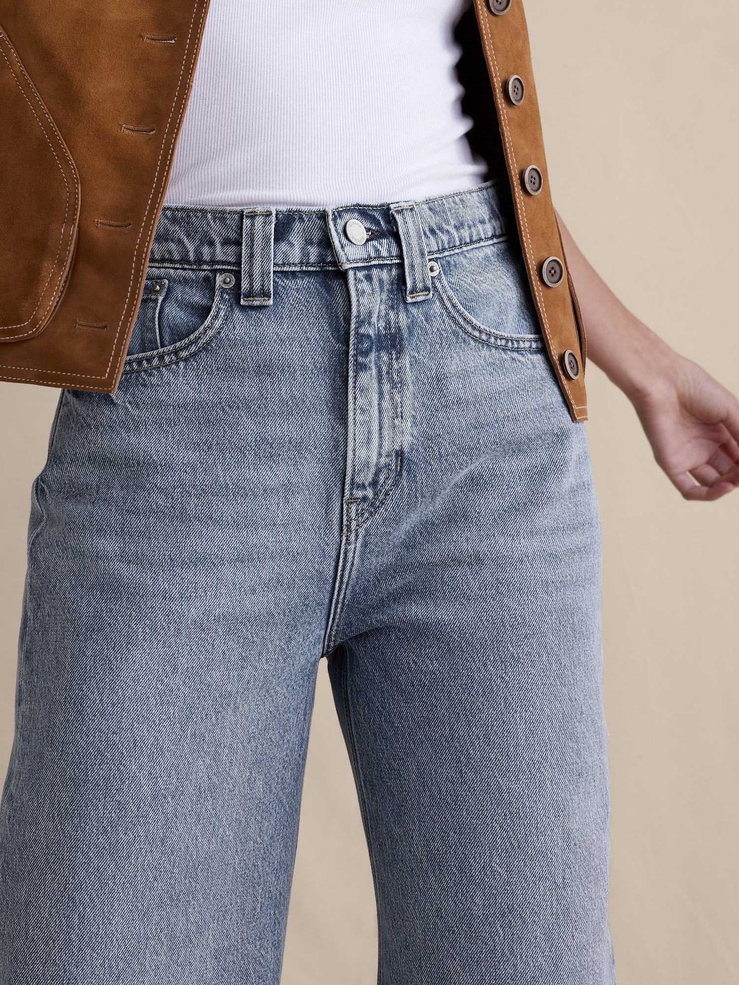 Image number 4 showing, High-Rise Relaxed Wide-Leg Jean