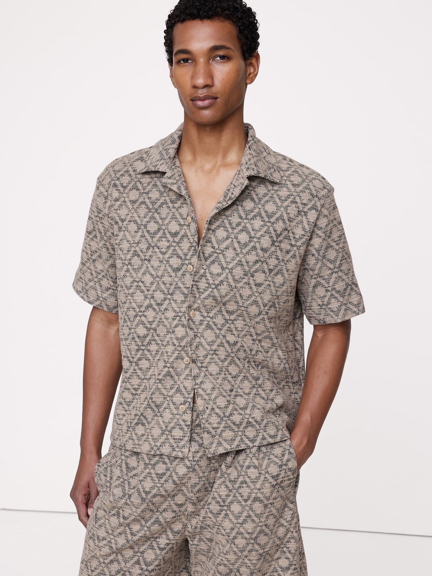 Image number 1 showing, Jacquard Resort Shirt