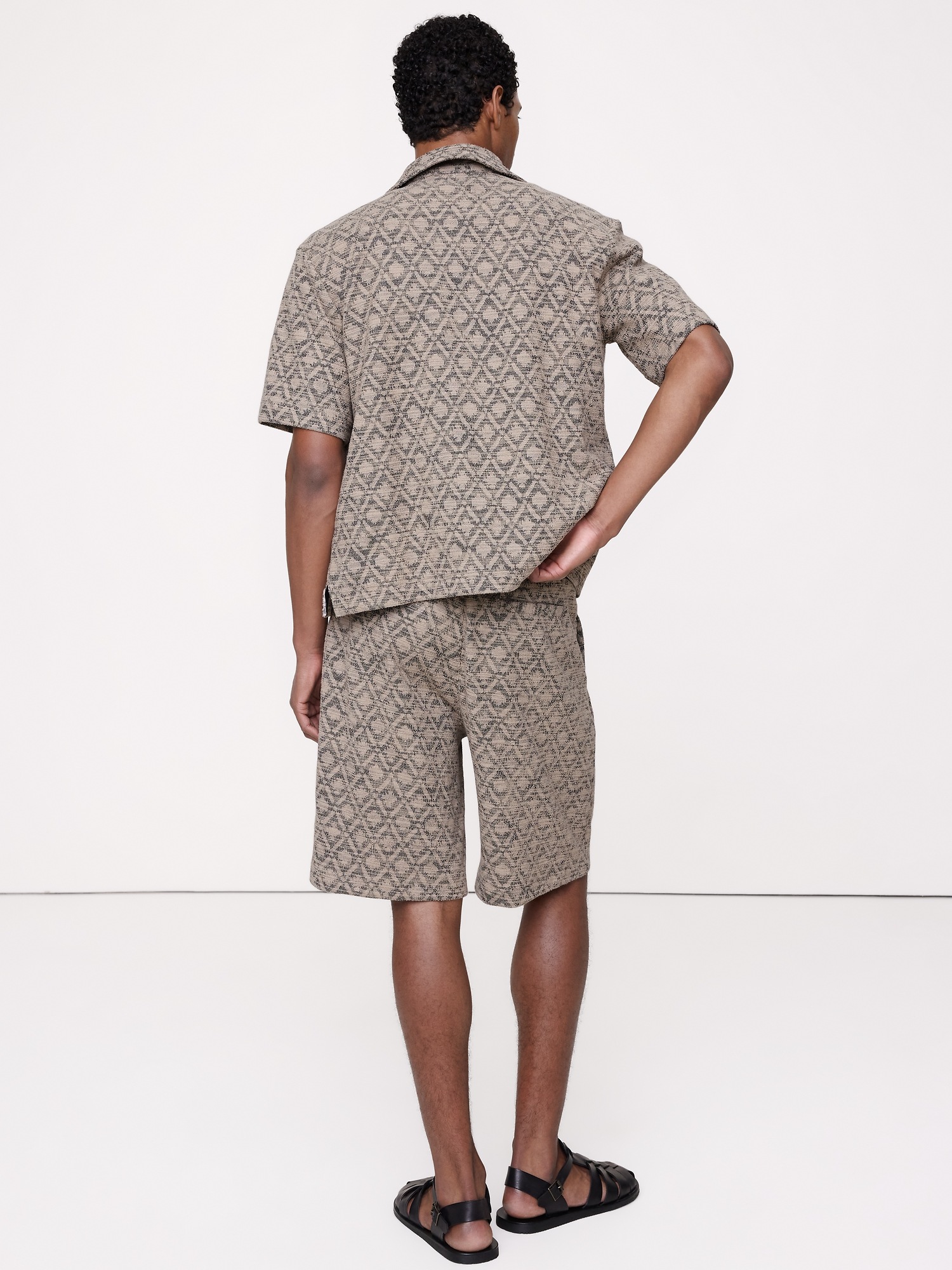 Мужские шорты Banana Republic Jacquard Pull-On Short, цвет: Мокко латте — фото 2