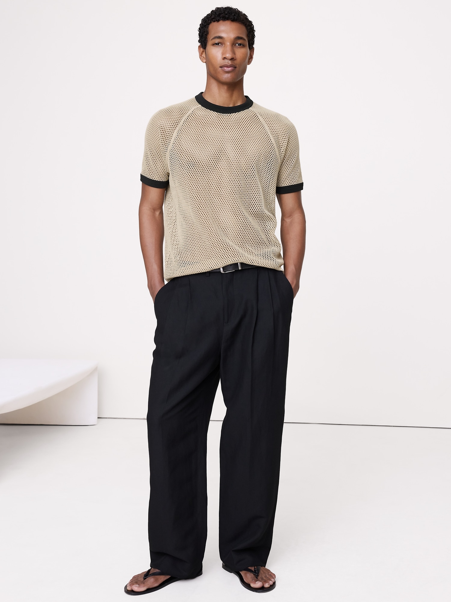 Image number 1 showing, Cotton Mesh T-Shirt