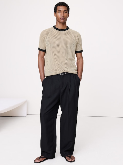 Cotton Mesh T-Shirt