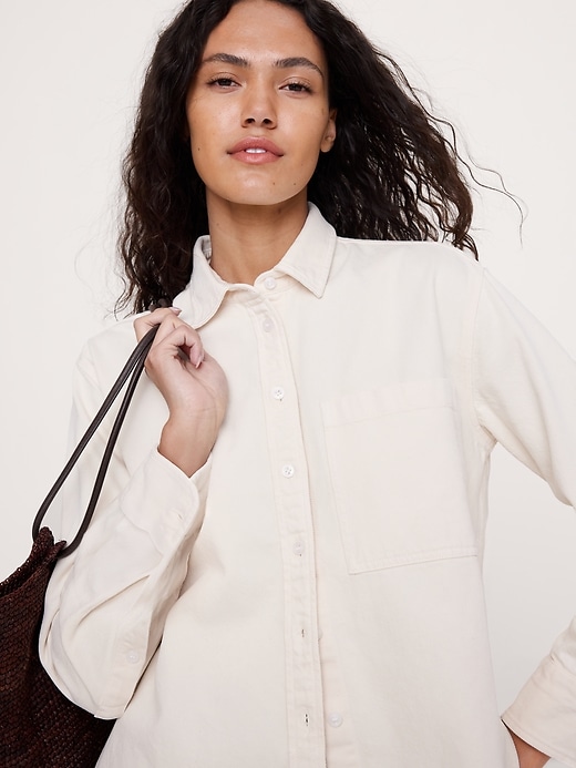 The Oversized Denim Shirt | Banana Republic