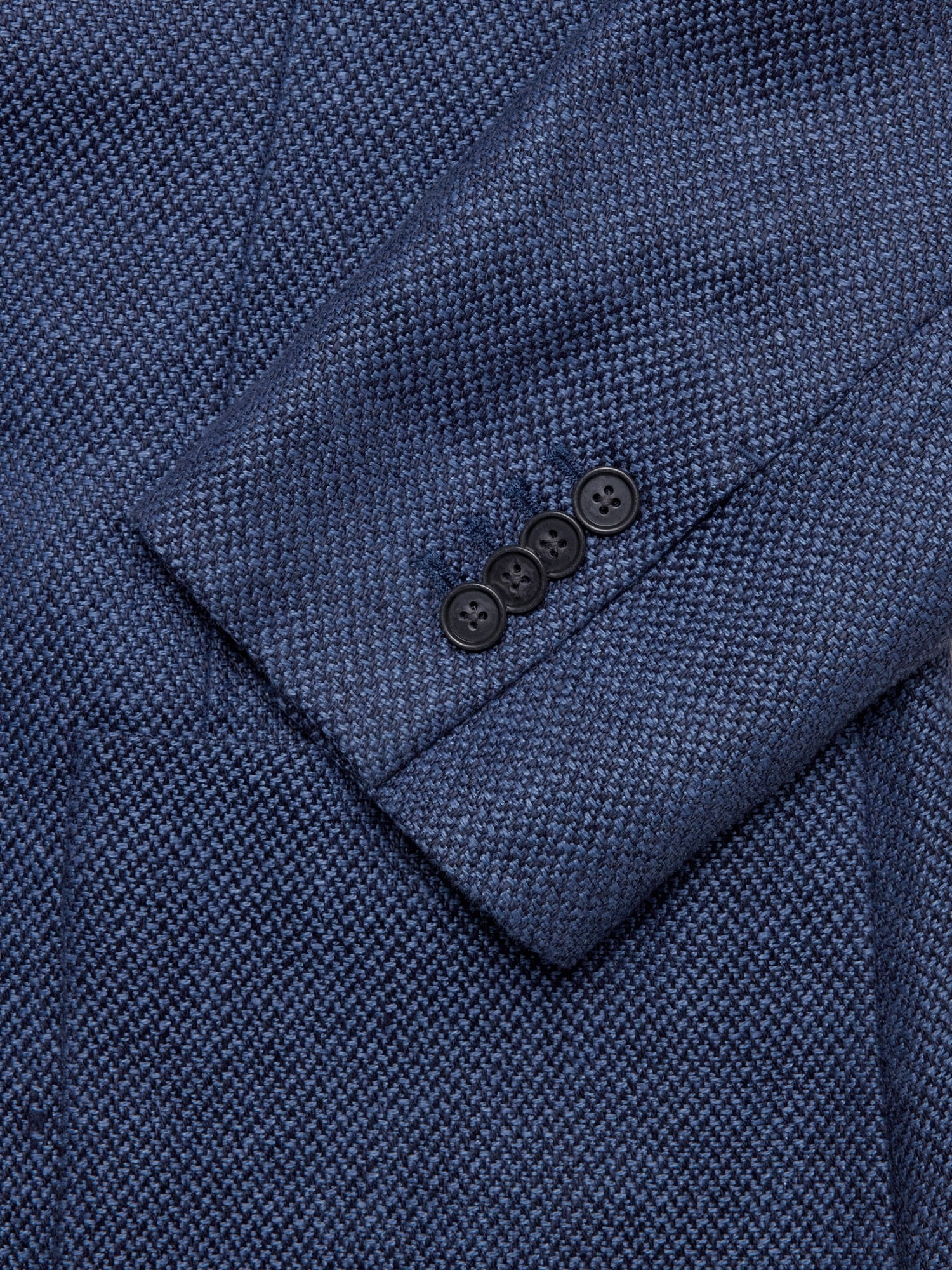 Image number 7 showing, Blue Herringbone Linen Sport Coat
