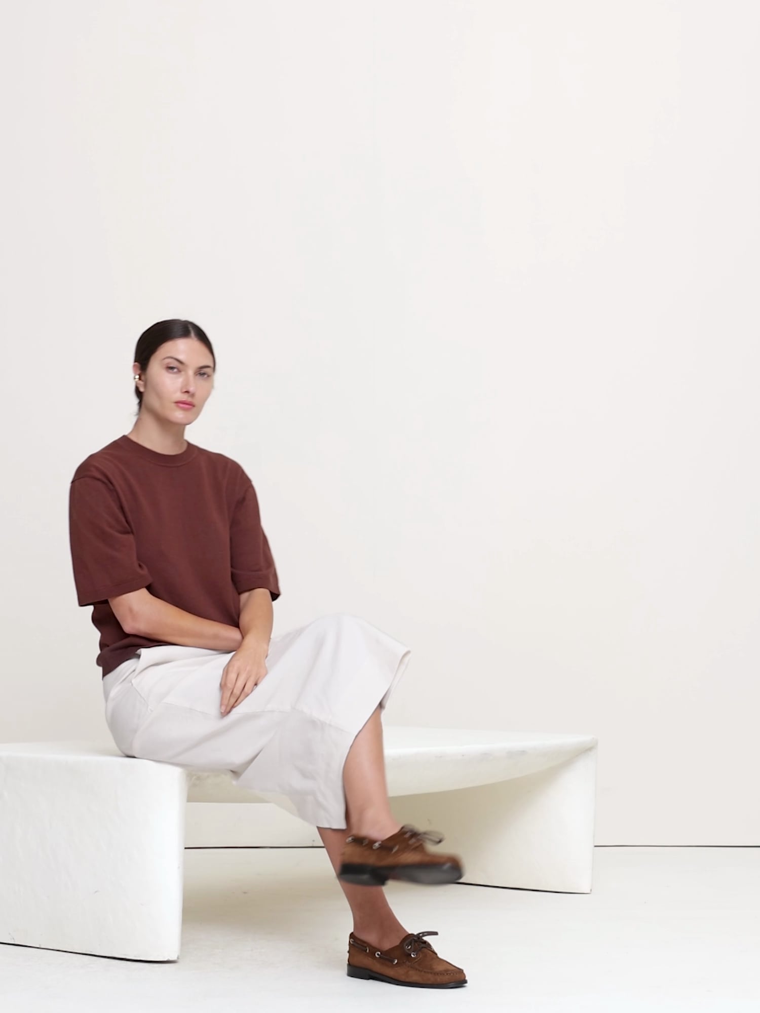 Larkspur Cotton-Silk Sweater Tee - thumbnail 7