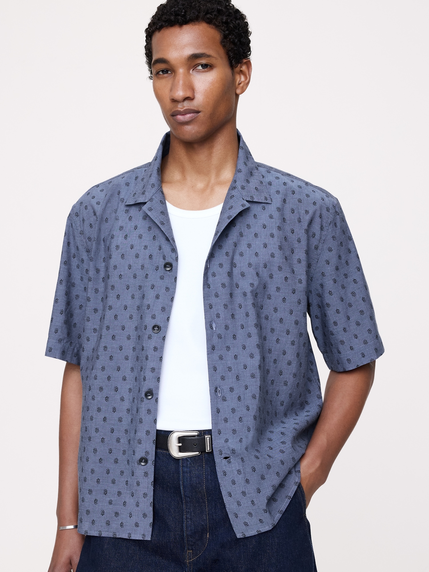 Image number 1 showing, Relaxed-Fit Summerweight Cotton Resort Shirt