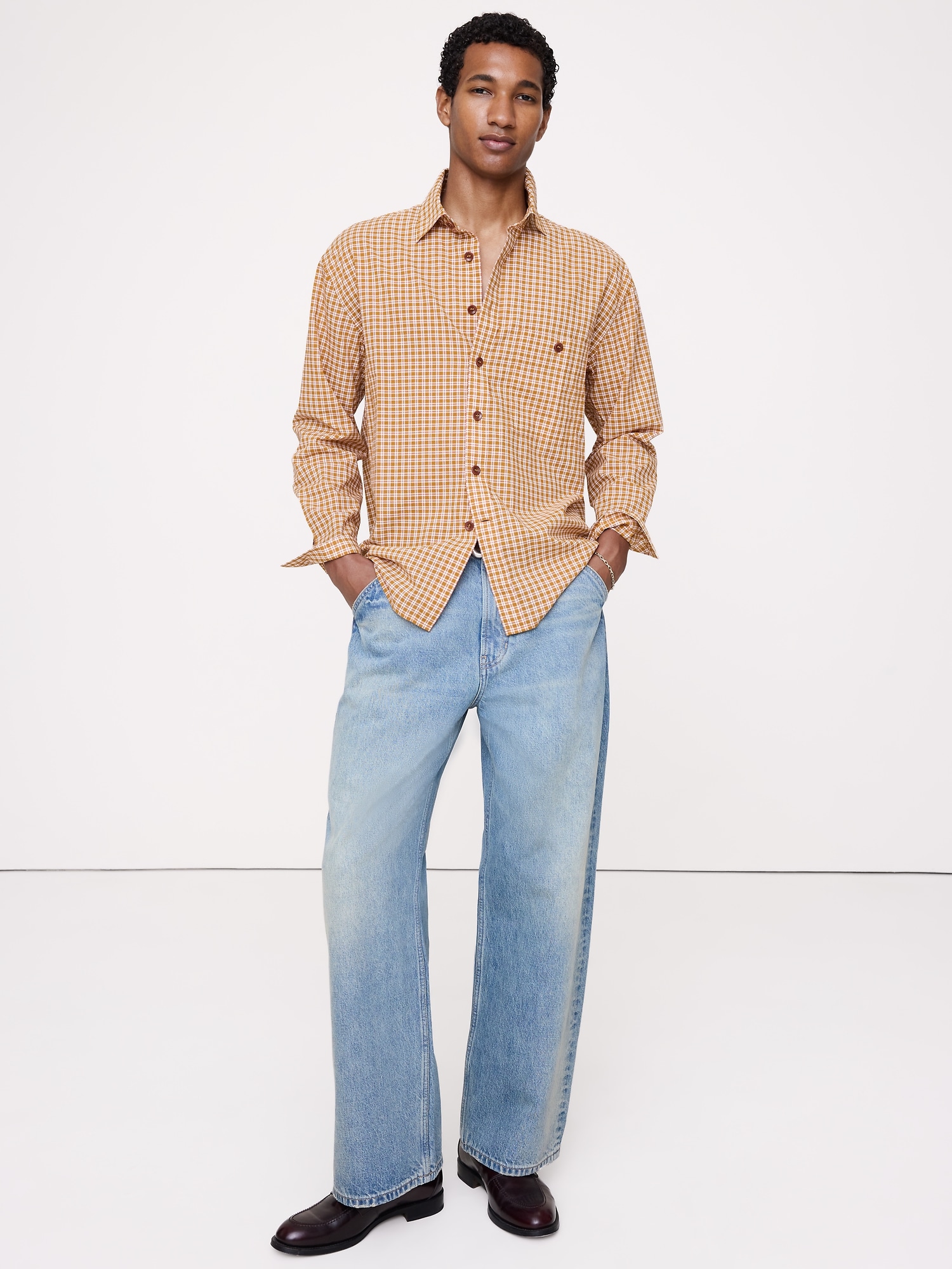 Image number 1 showing, Relaxed-Fit Summerweight Cotton Shirt