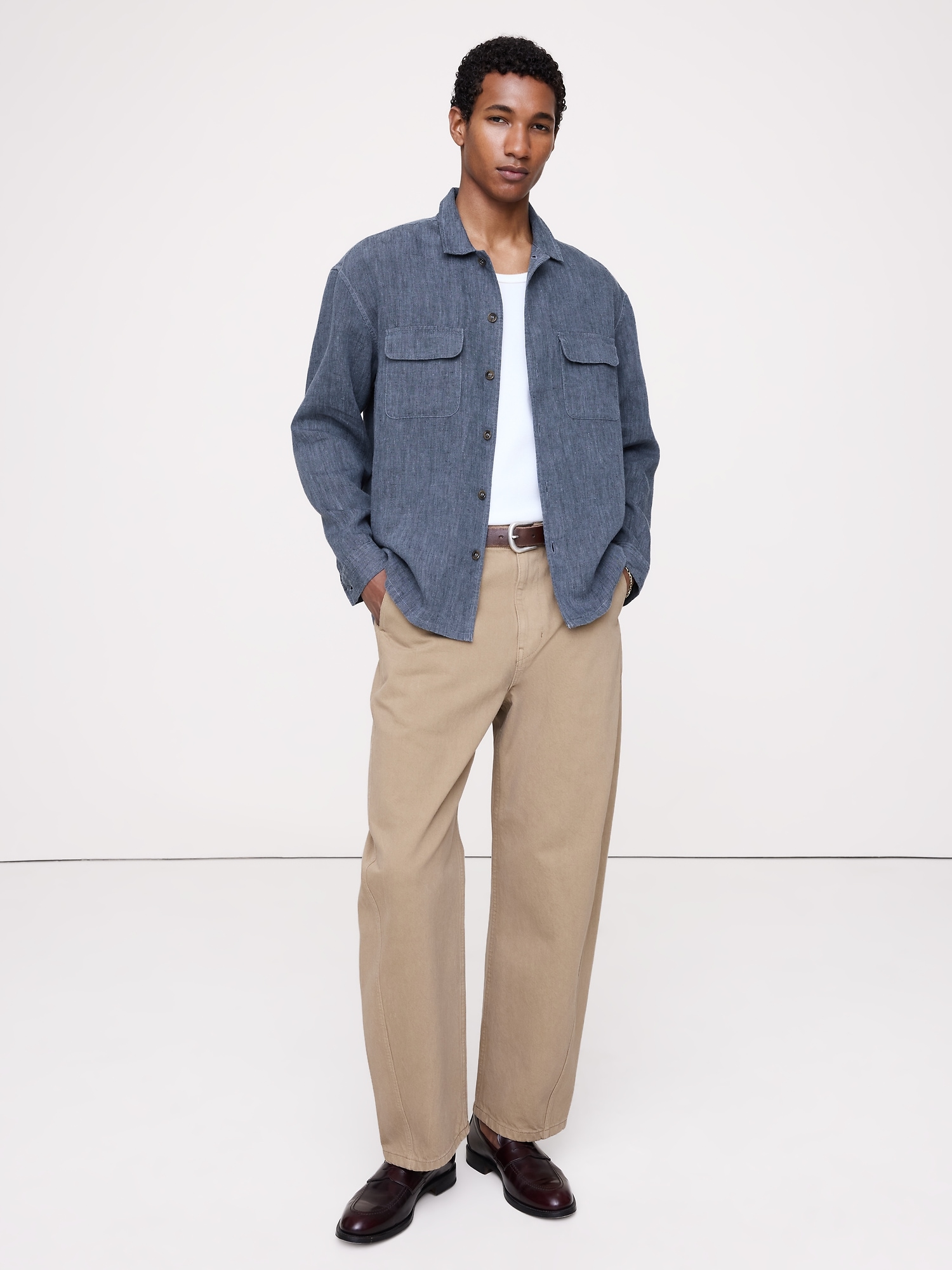 Image number 3 showing, Relaxed-Fit Linen Resort Shirt