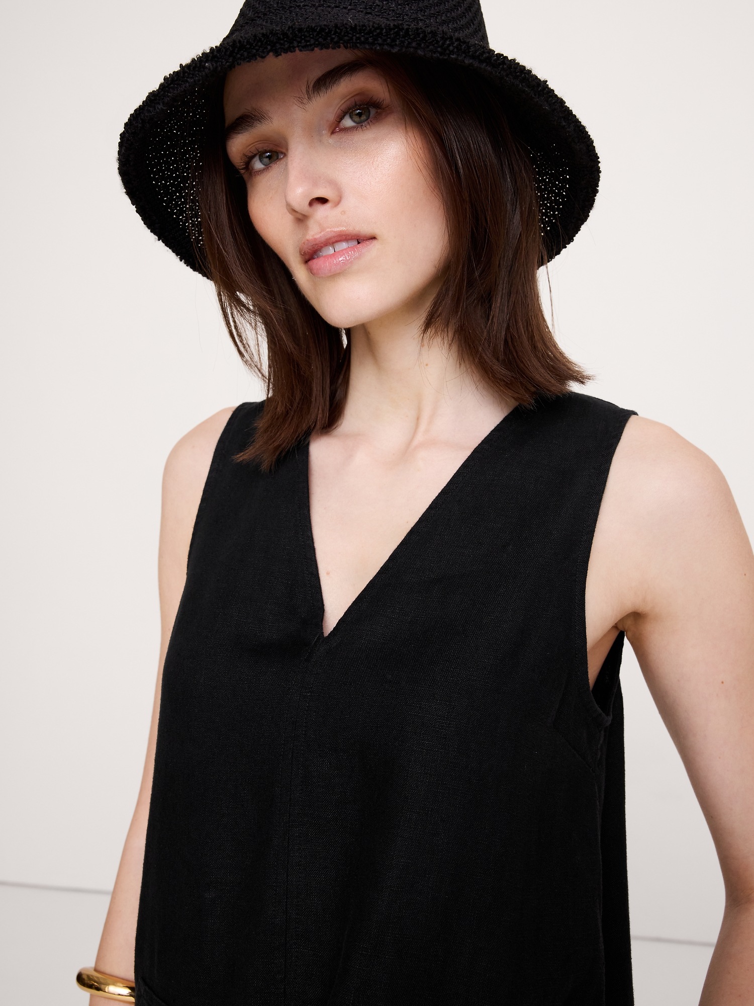 Image number 5 showing, Linen Shift Dress