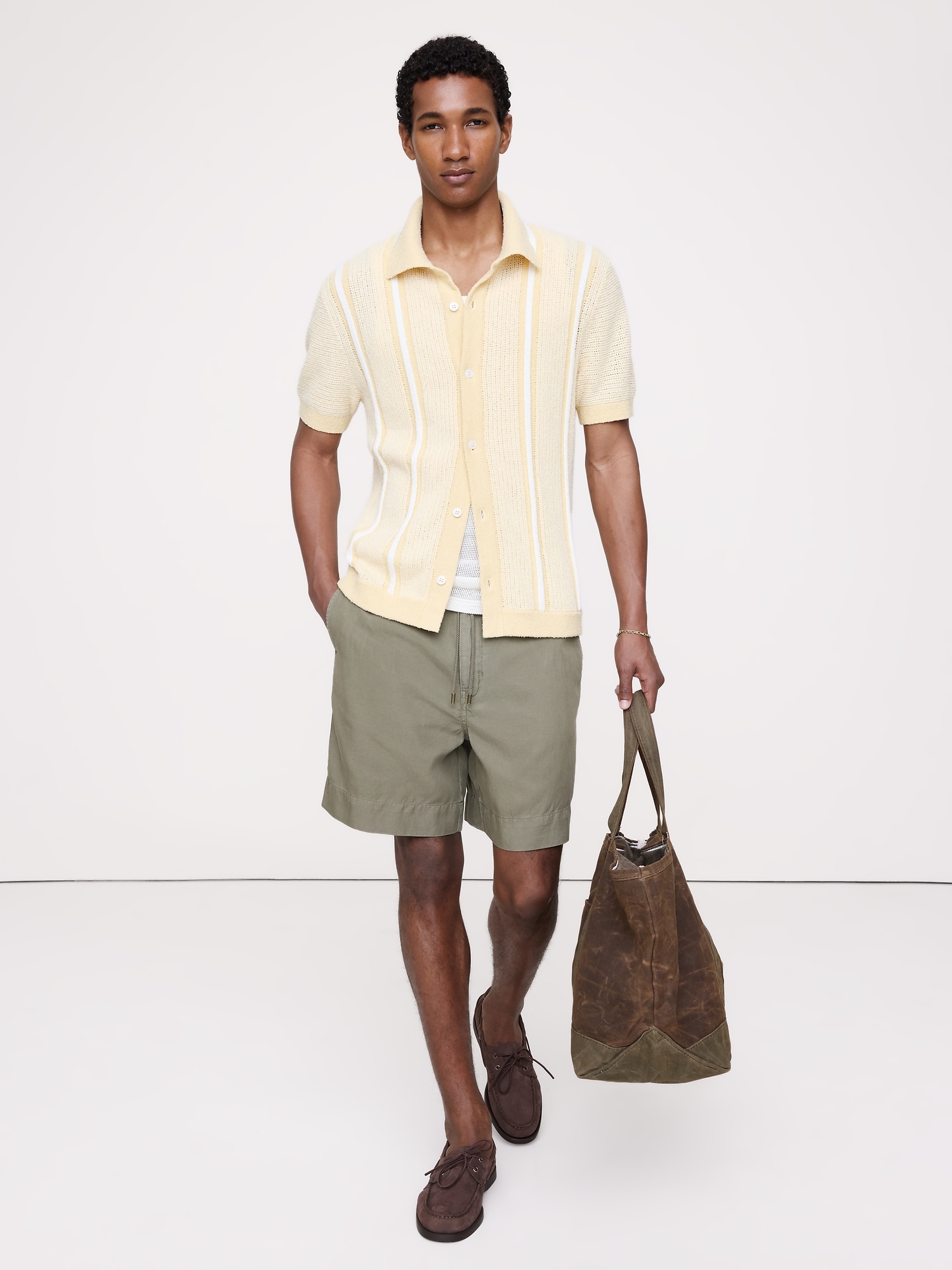 Image number 3 showing, Bouclé Stripe Sweater Polo