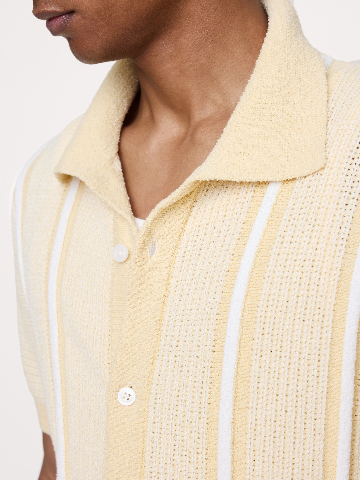 Image number 5 showing, Bouclé Stripe Sweater Polo