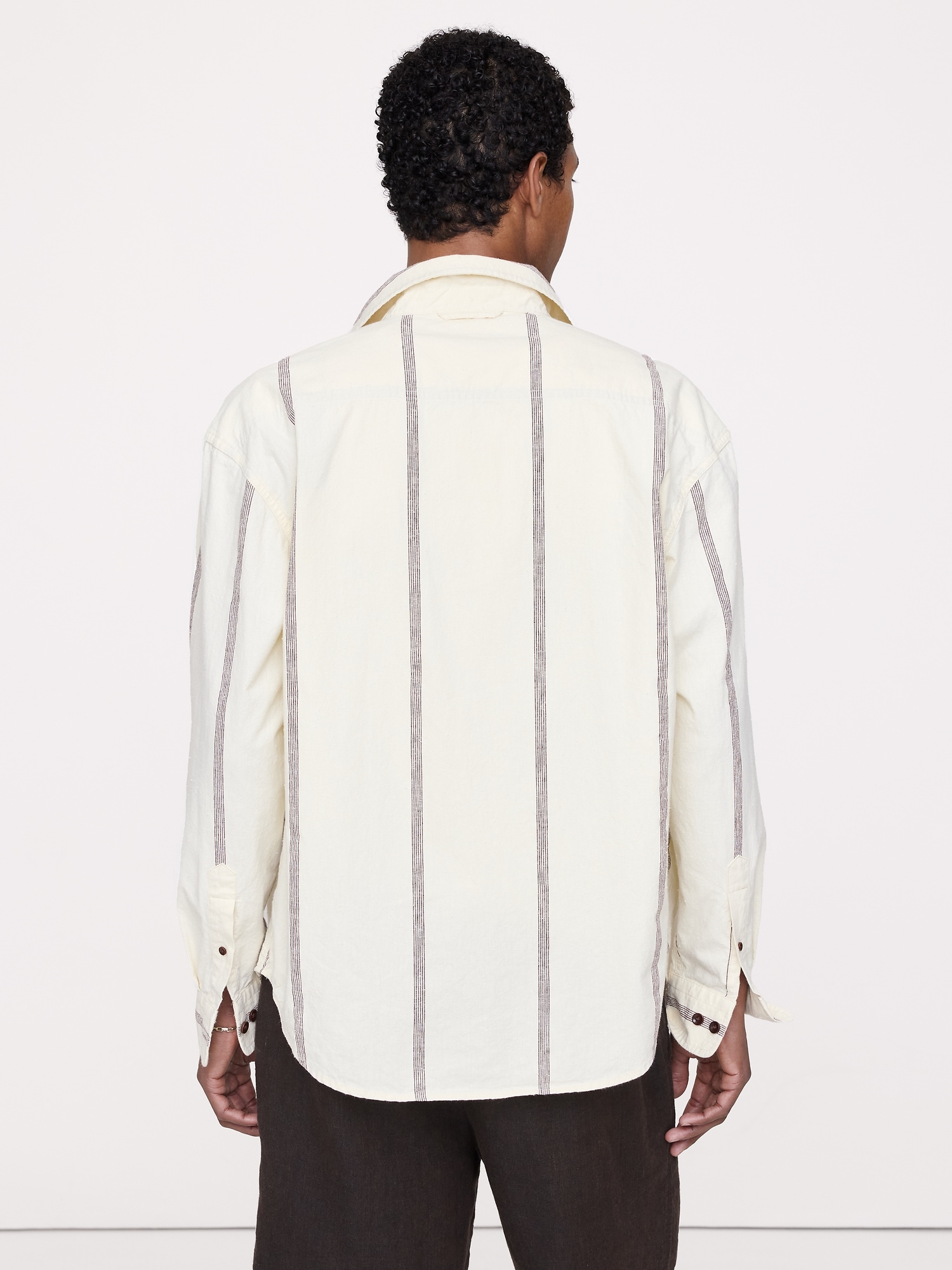 Image number 3 showing, Relaxed-Fit Cotton-Linen Neps Shirt