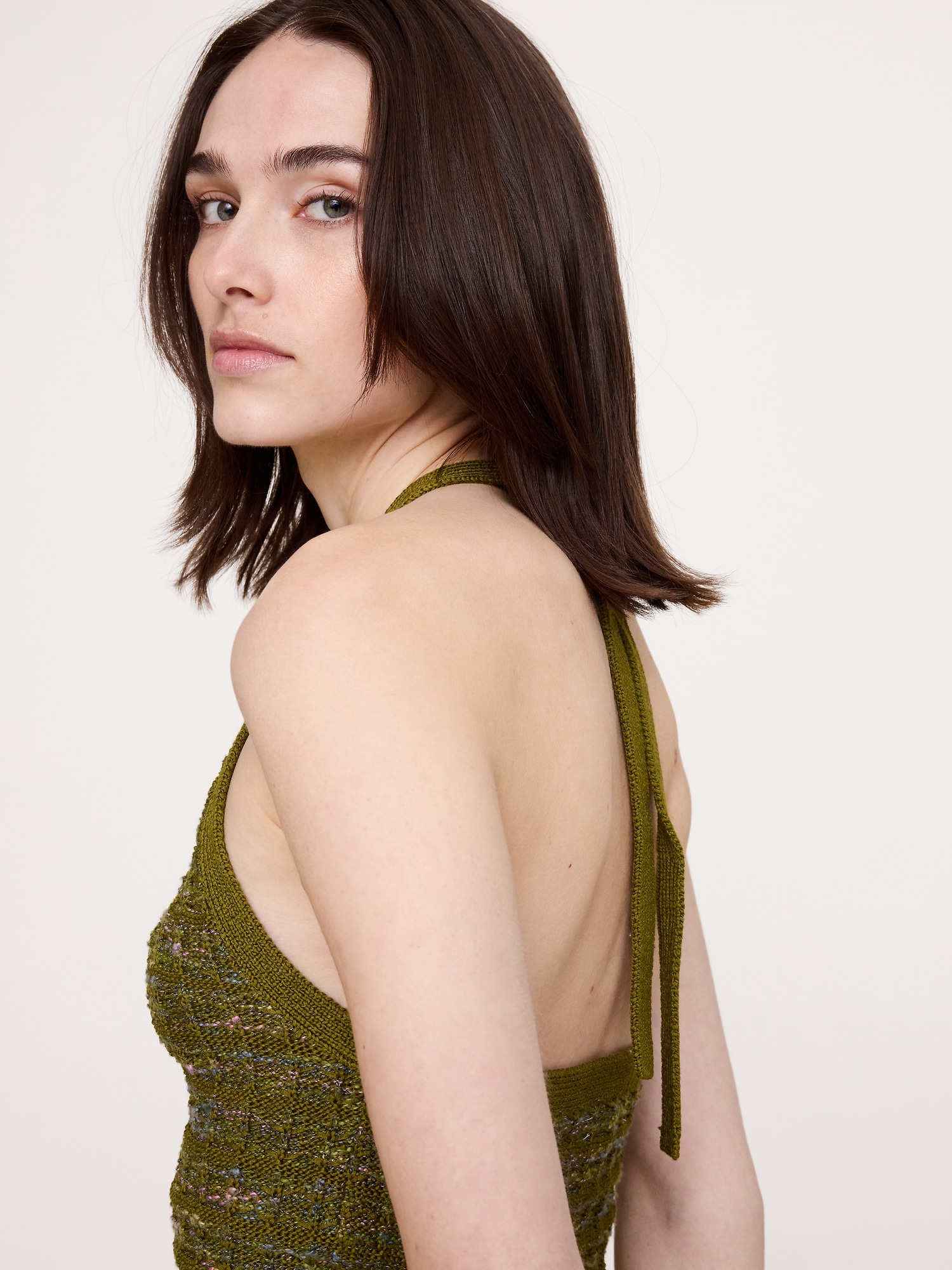 Image number 2 showing, Tie-Neck Halter Tank