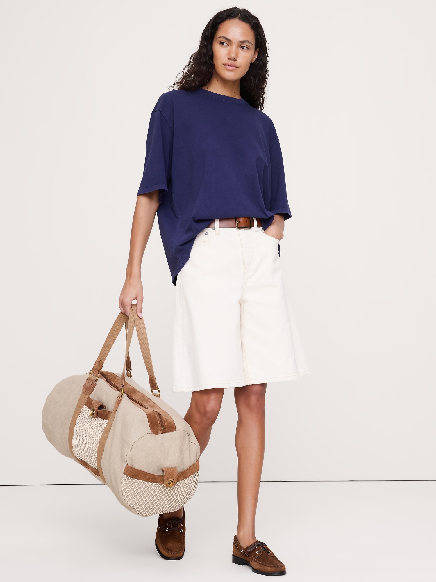 Image number 1 showing, Oversized Vintage Cotton T-Shirt