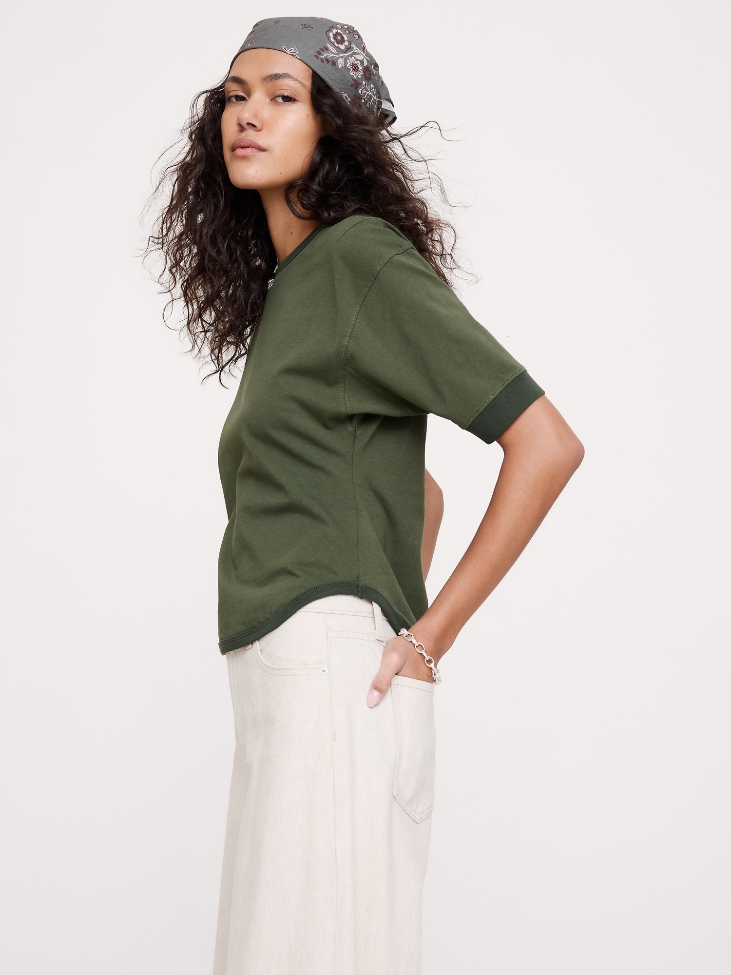 Image number 3 showing, Vintage Cotton Dolman T-Shirt