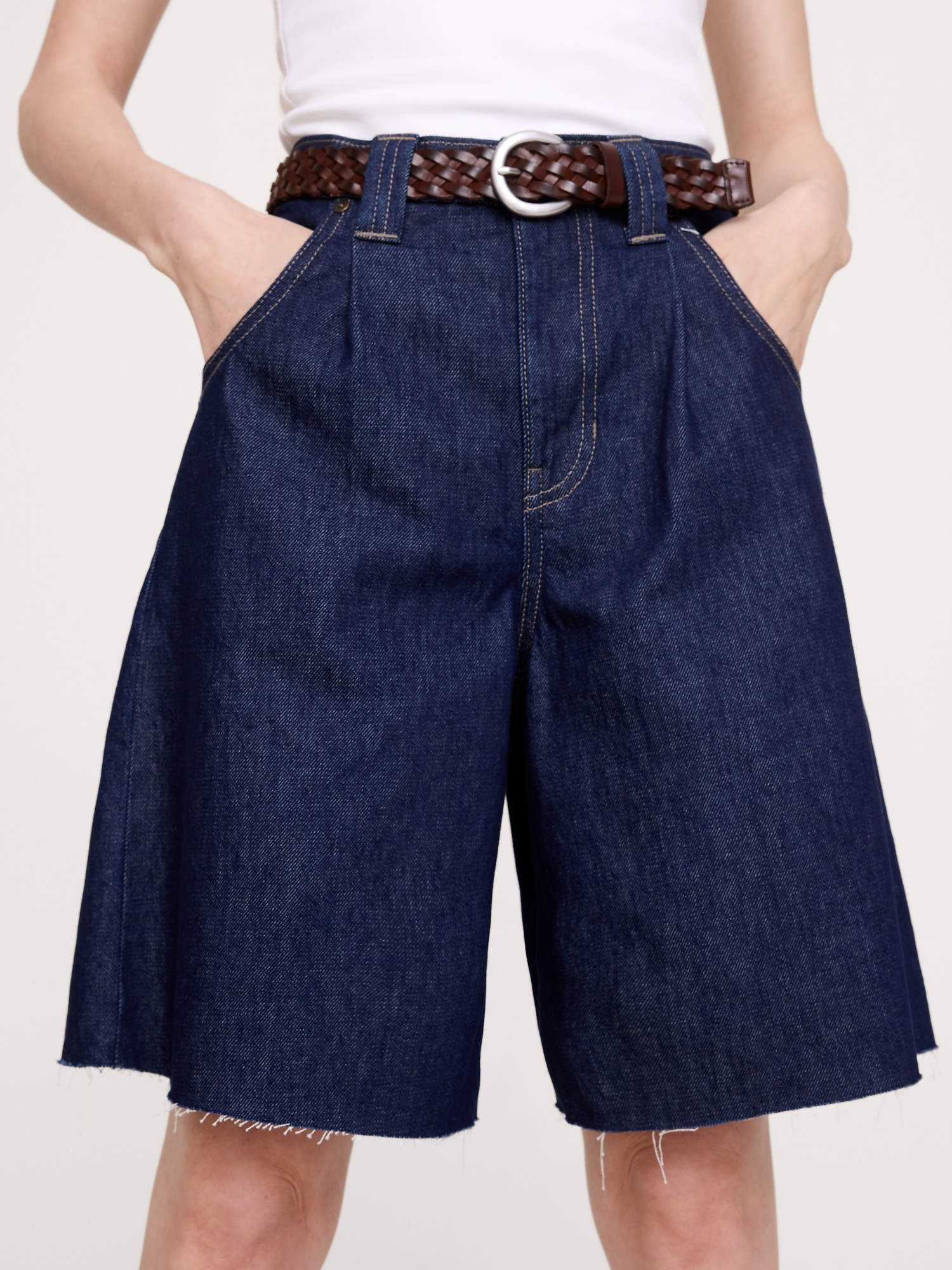 Image number 4 showing, Mid-Rise Cotton Bermuda Short