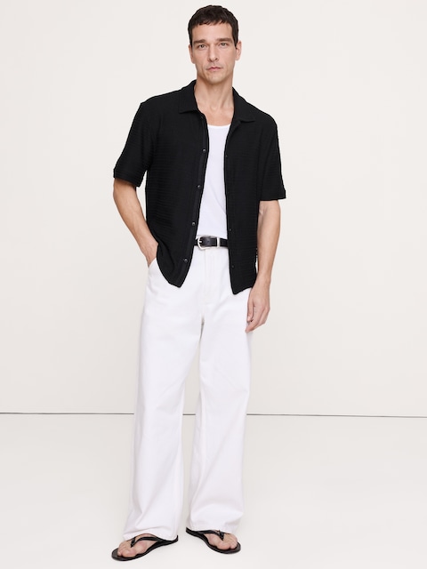 Knit Twill Resort Shirt