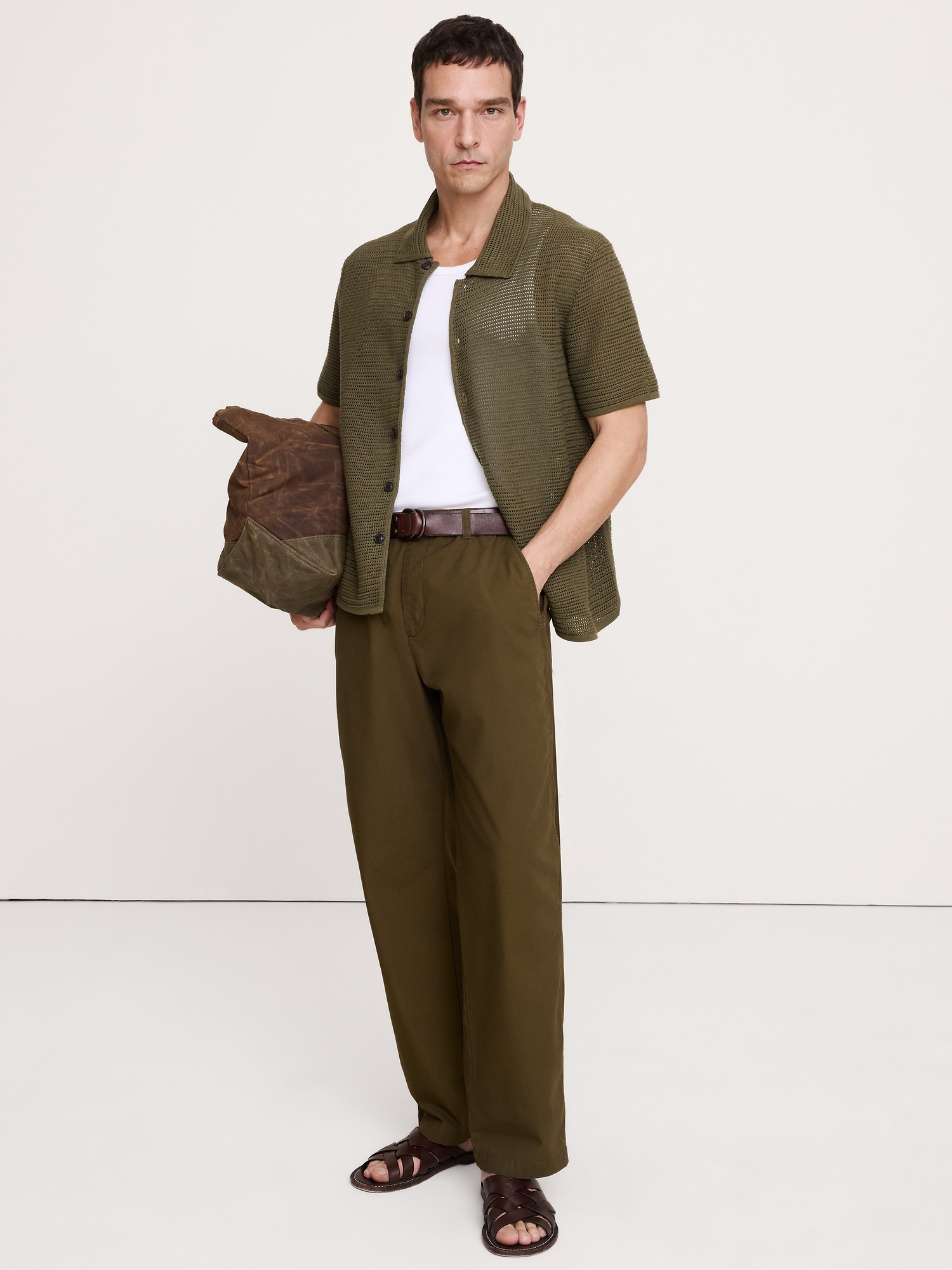 Image number 1 showing, Relaxed Lightweight Cotton Pant