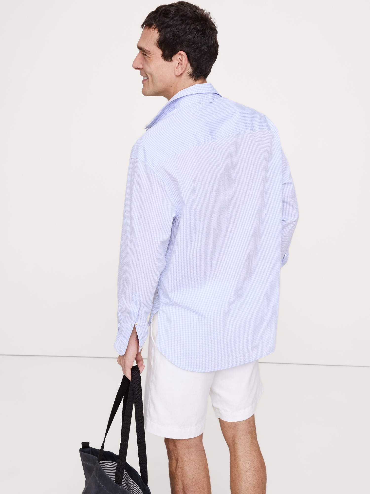Image number 3 showing, Relaxed-Fit Plaid Seersucker Shirt