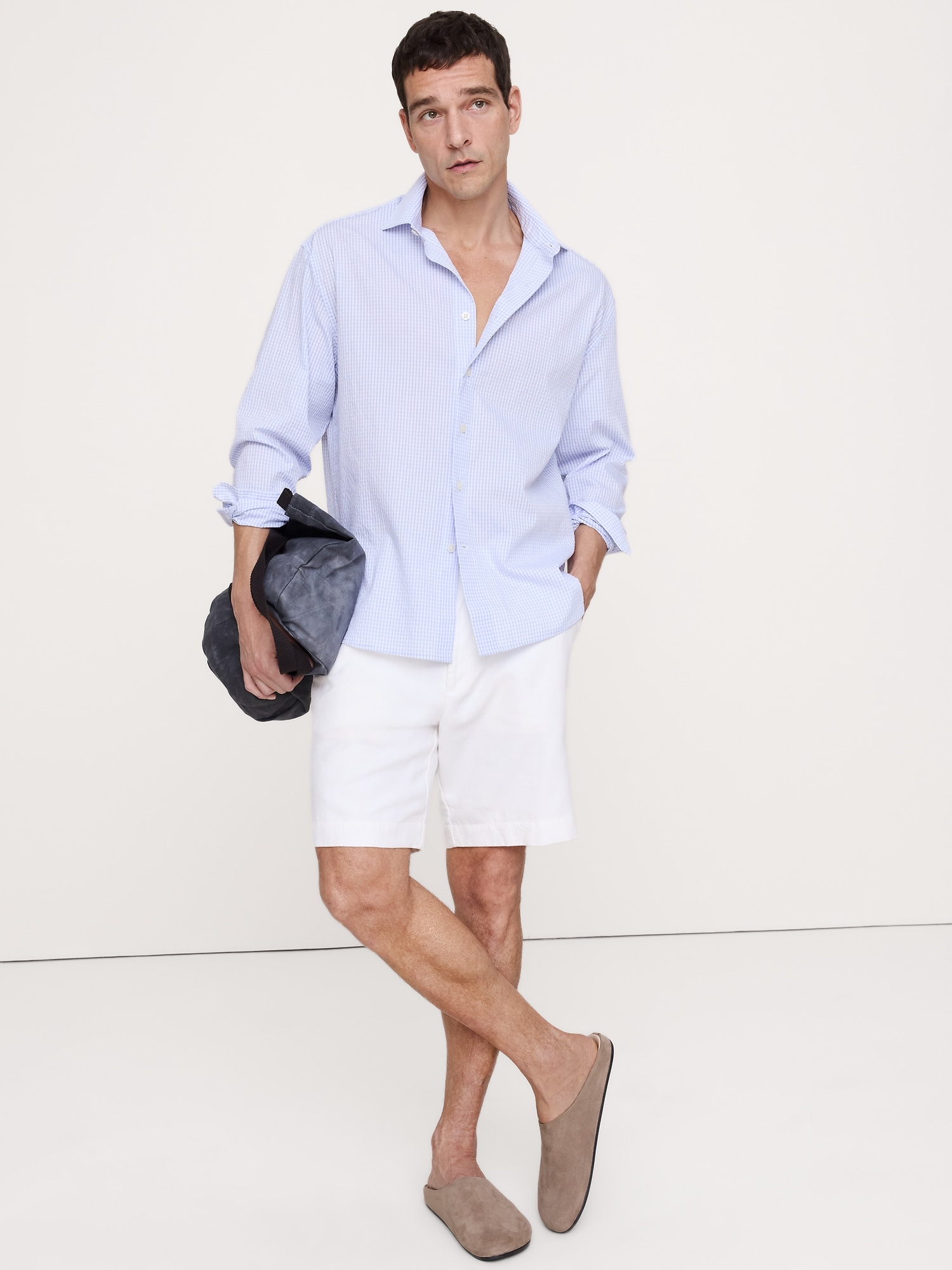 Image number 4 showing, Relaxed-Fit Plaid Seersucker Shirt