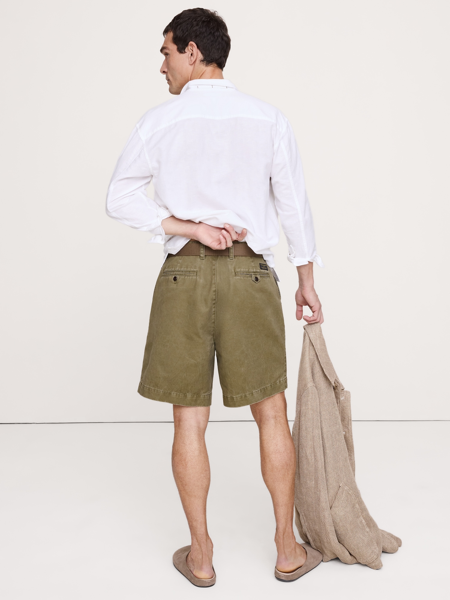 Image number 4 showing, 9" Cotton Bermuda Short