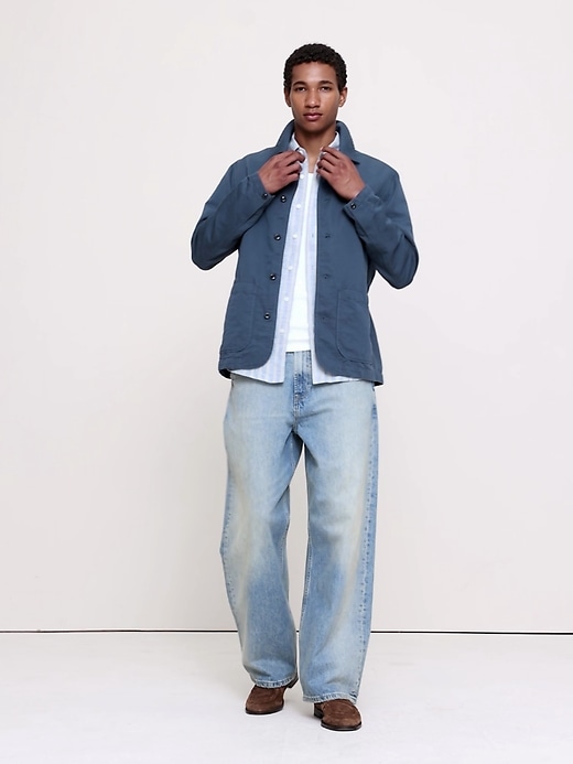 Italian Linen-Cotton Shirt Jacket | Banana Republic