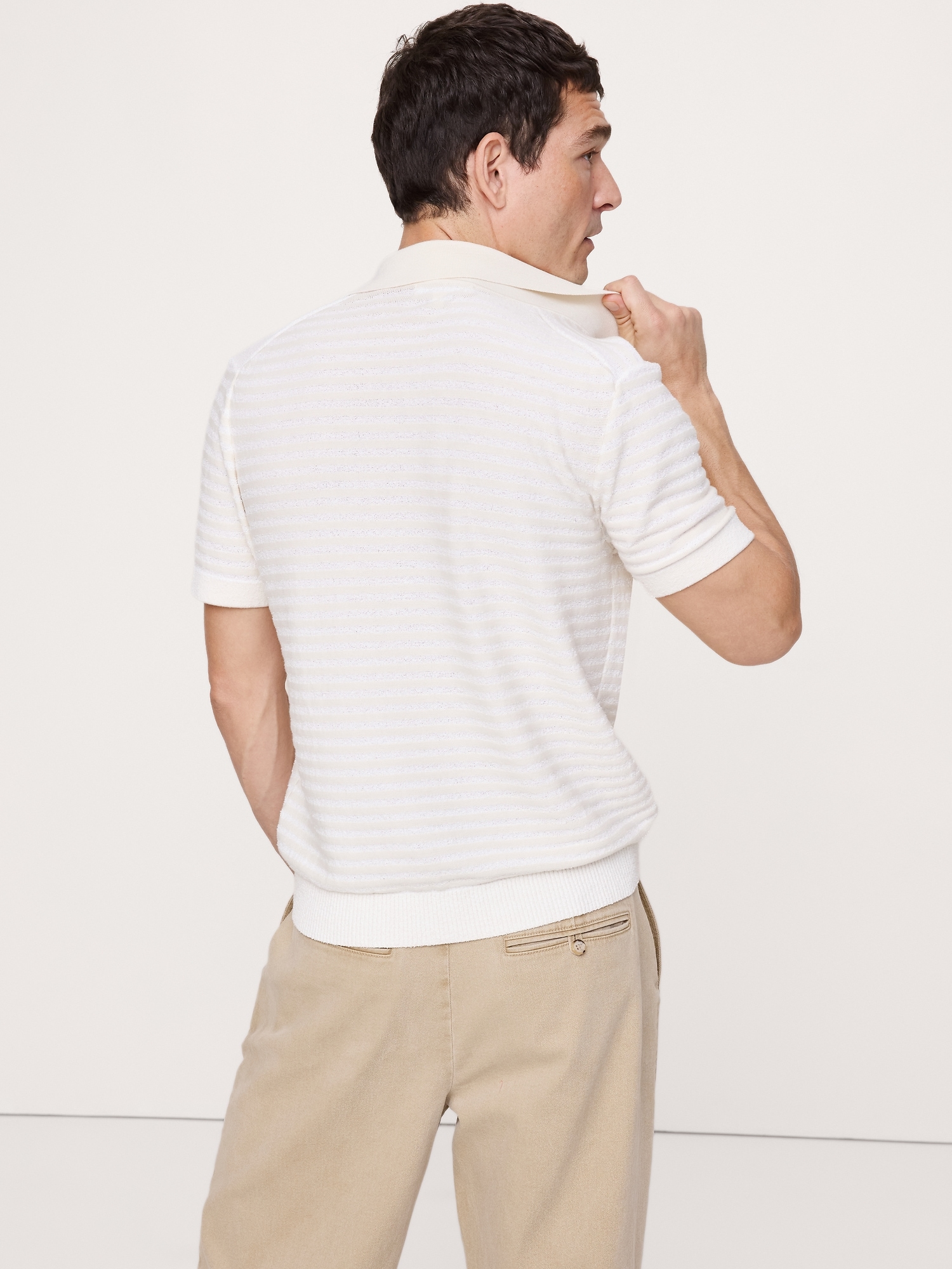 Image number 4 showing, Texture Stripe Sweater Polo