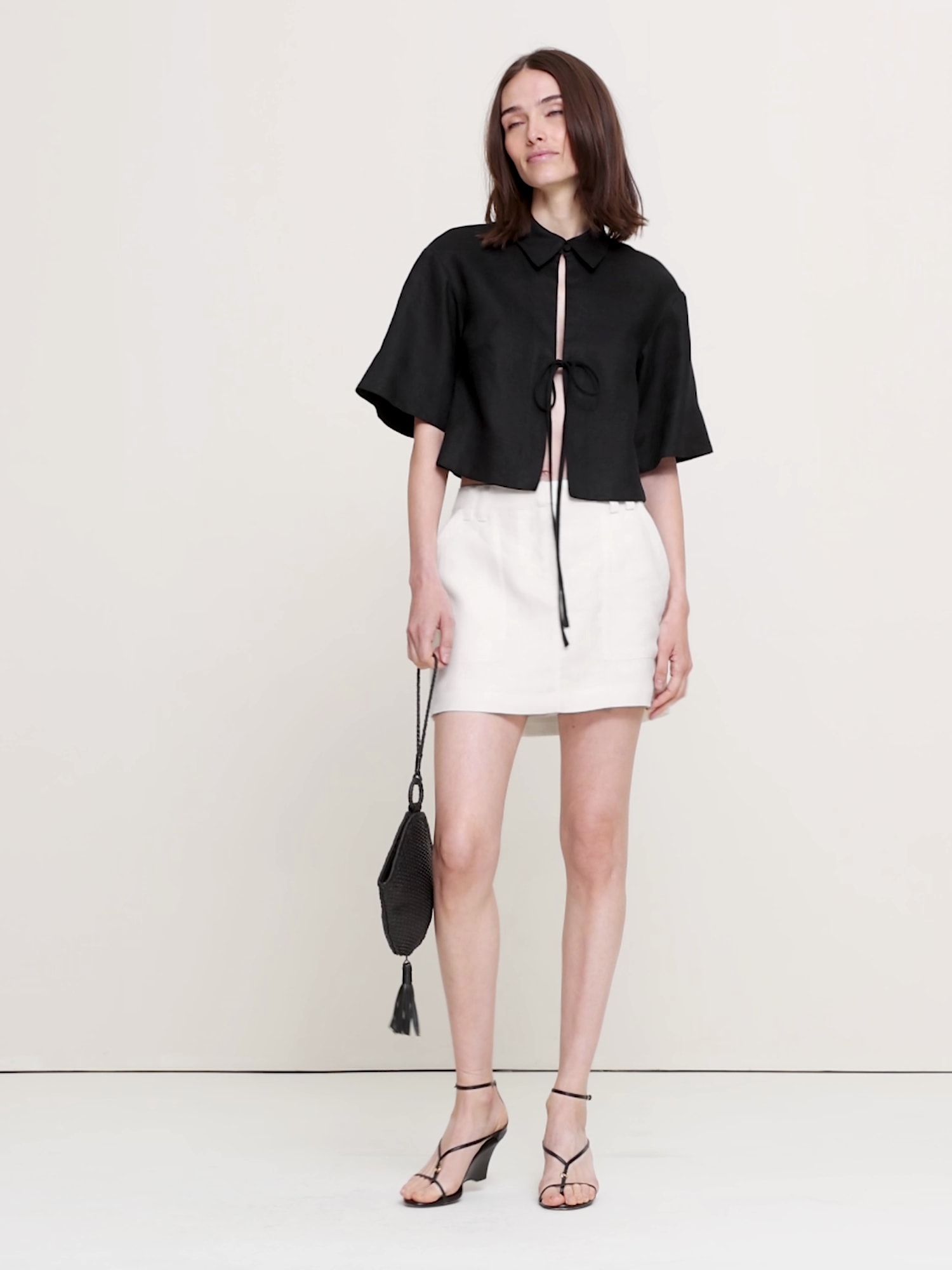 Linen Mini Skort - thumbnail 8