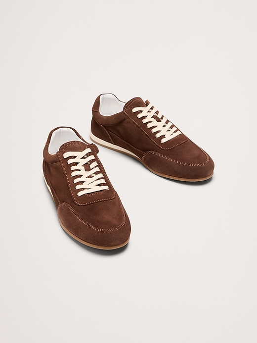 Italian Suede Low-Pro Sneaker | Banana Republic