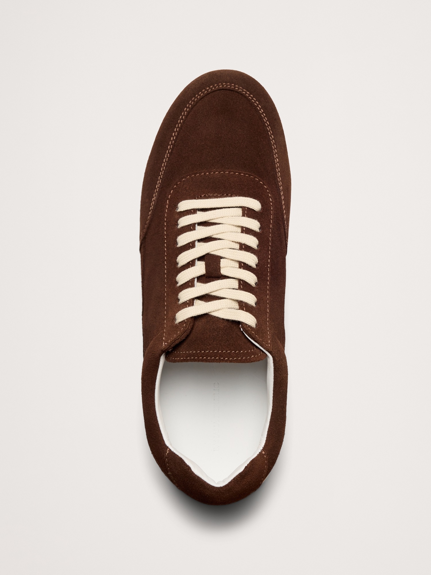 Мужские кроссовки Banana Republic Italian Suede Low-Pro, цвет: Шоколадный коричневый — фото 4