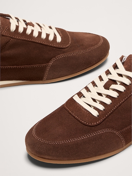 Italian Suede Low-Pro Sneaker | Banana Republic