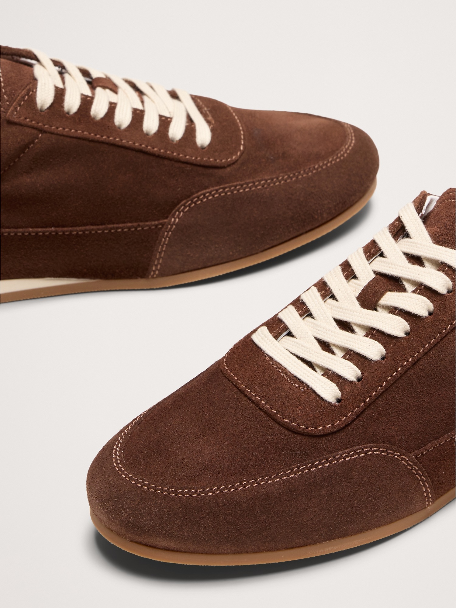 Мужские кроссовки Banana Republic Italian Suede Low-Pro, цвет: Шоколадный коричневый — фото 6