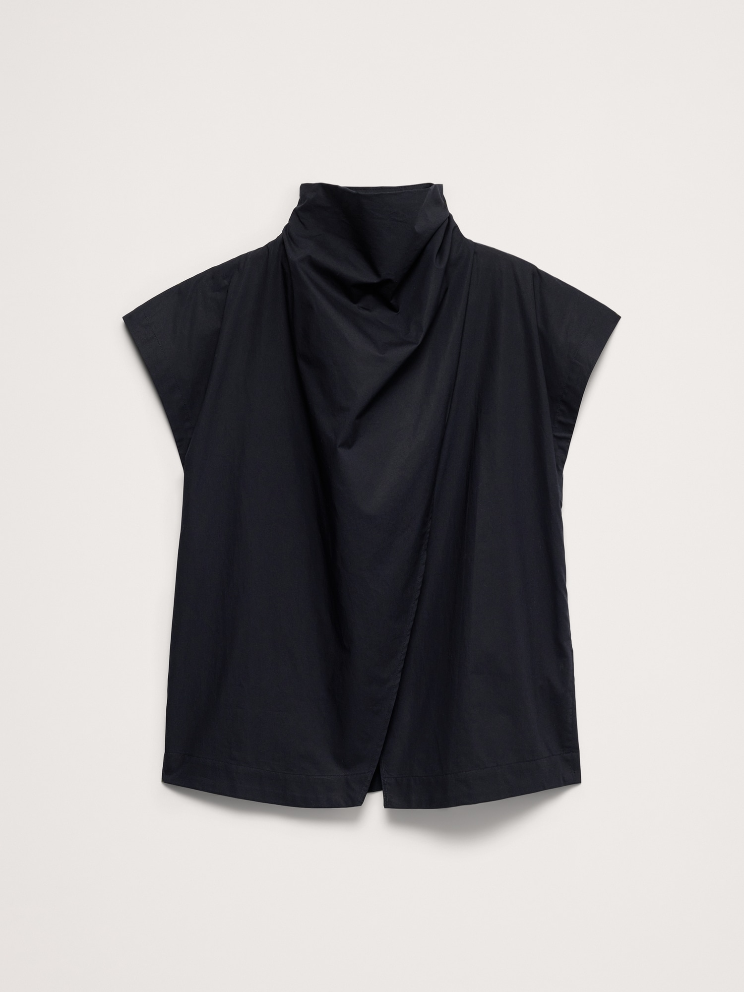 Image number 7 showing, Cotton Poplin Cowl Neck Tunic