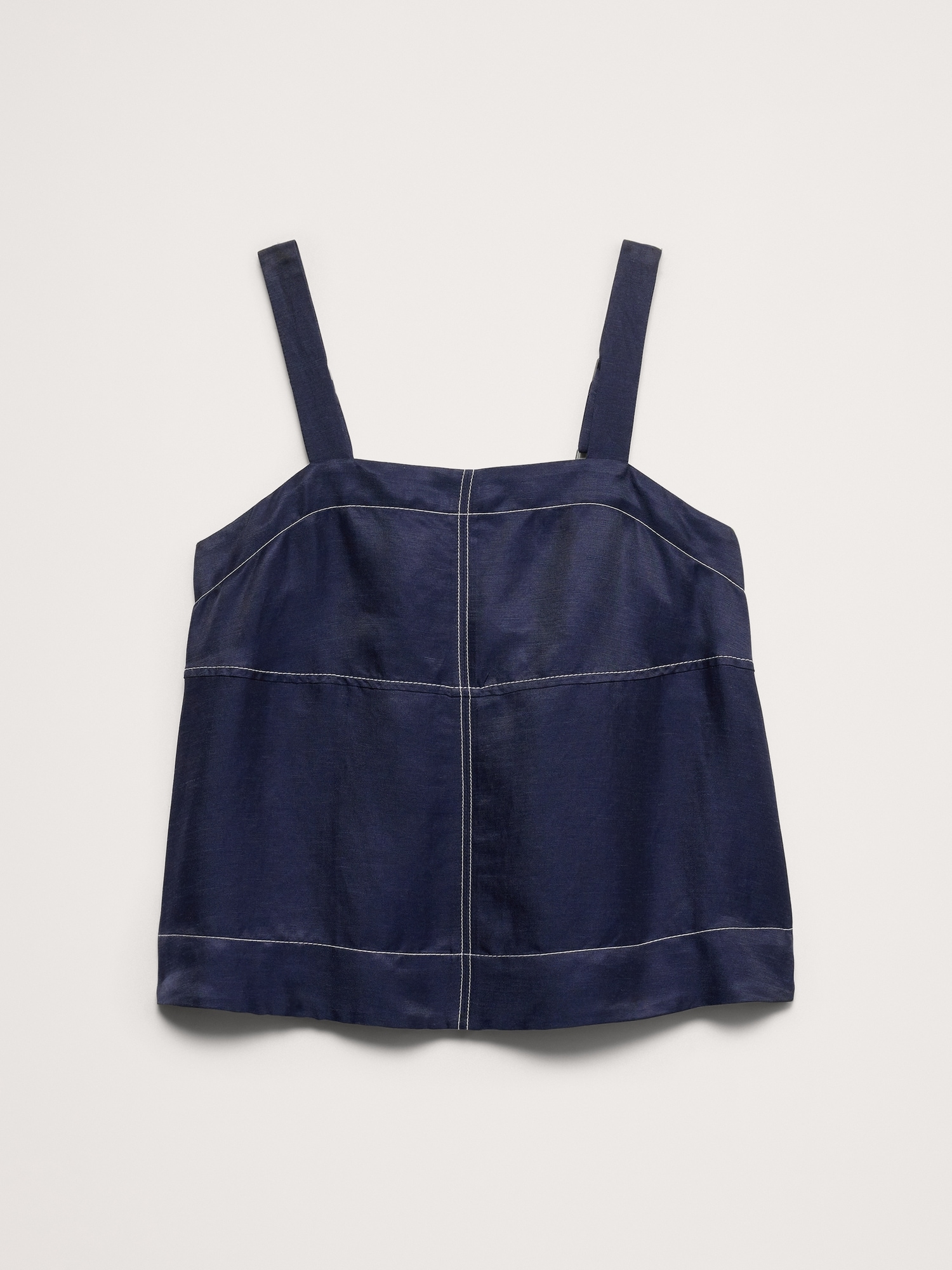 Image number 4 showing, Viscose-Linen Tank