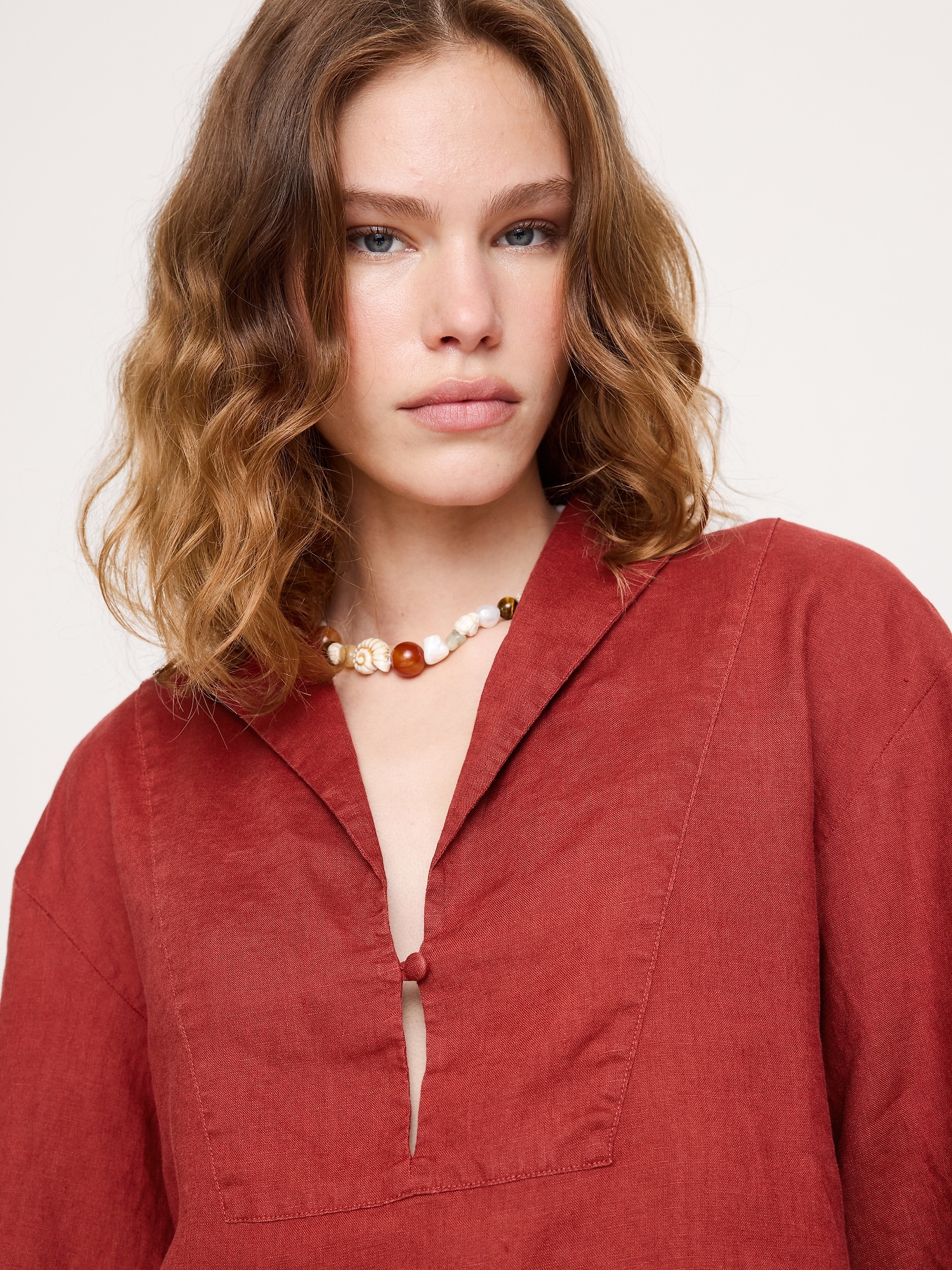 Image number 4 showing, Linen Popover Top