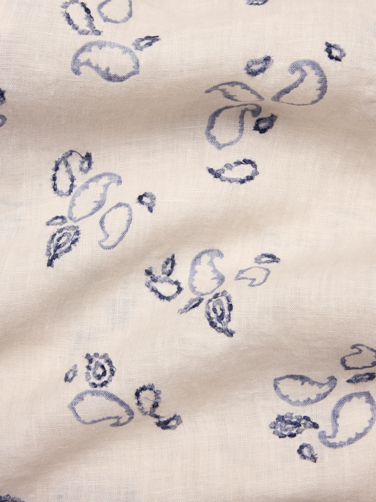 Image number 5 showing, Standard-Fit Embroidered Linen Resort Shirt