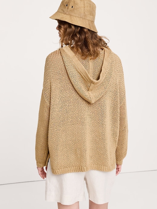 Coastal Cotton Beach Hooded Sweater | Banana Republic