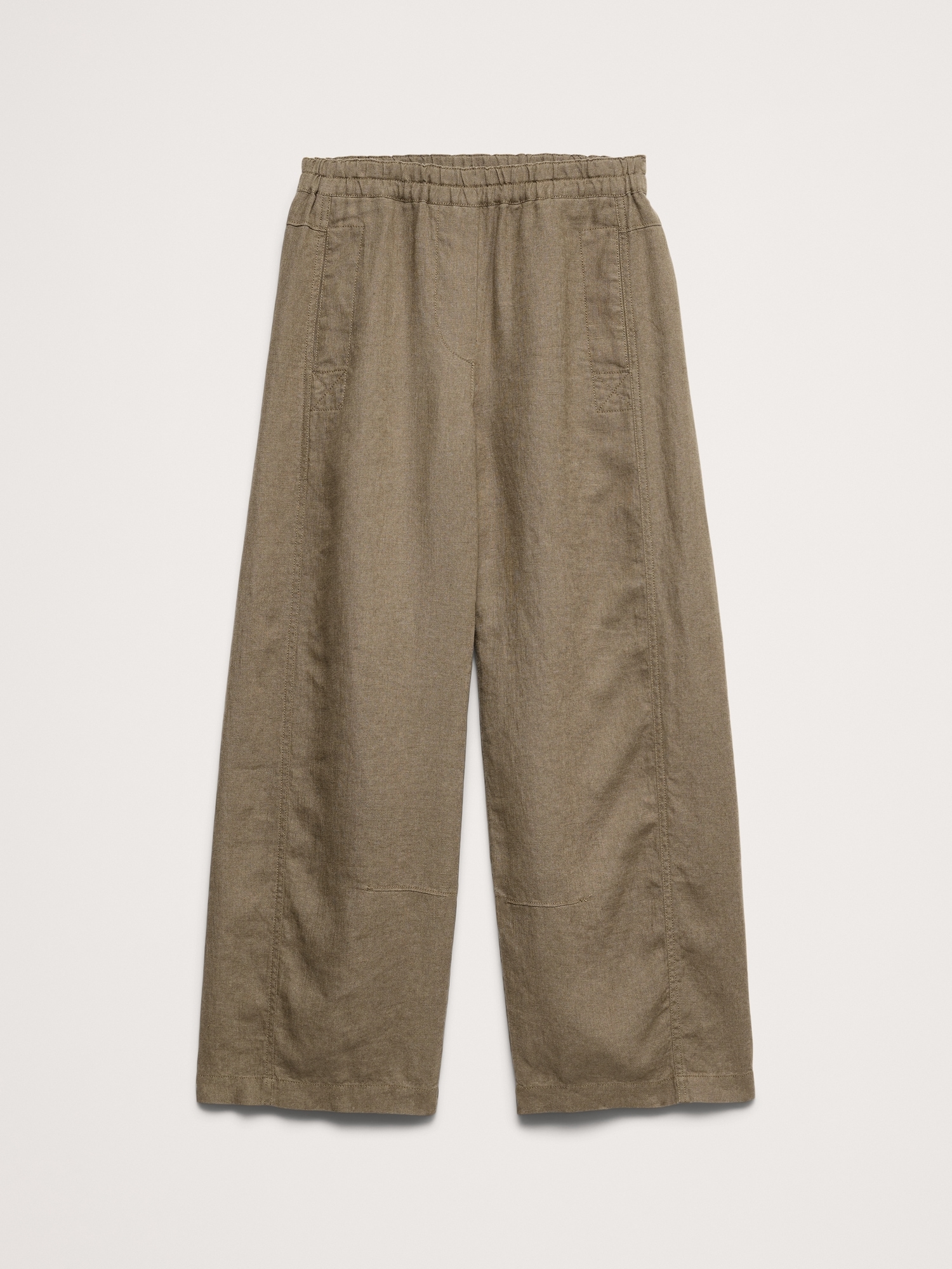 Image number 8 showing, Mid-Rise Relaxed Painter Pull-On Pant in Linen