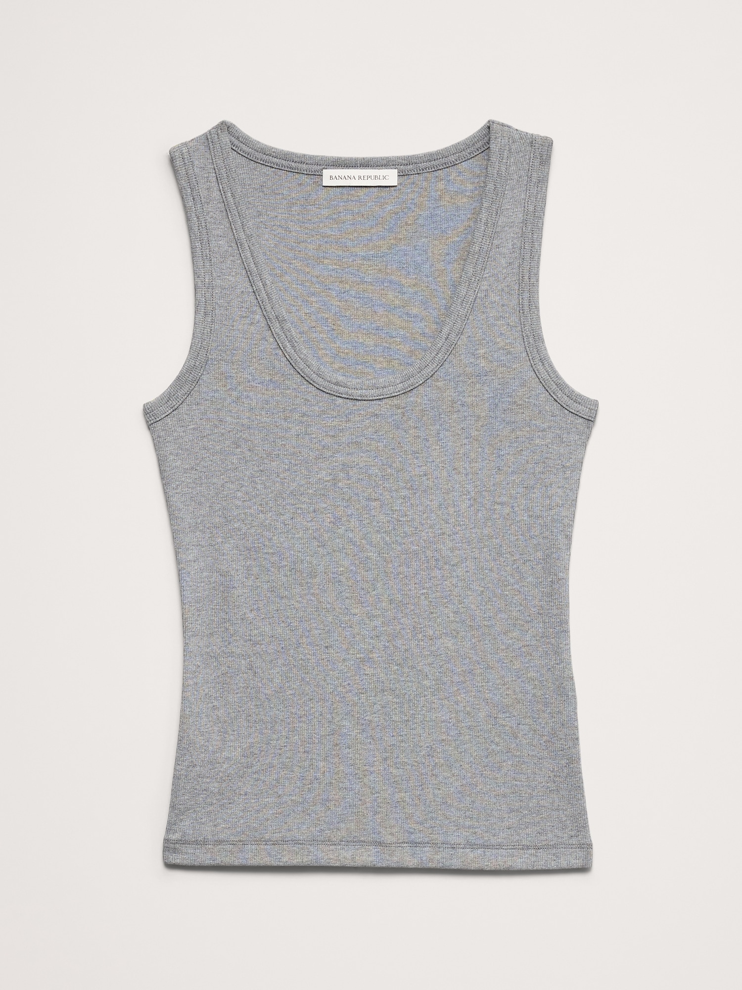 Image number 4 showing, Ribbed Scoop-Neck Tank