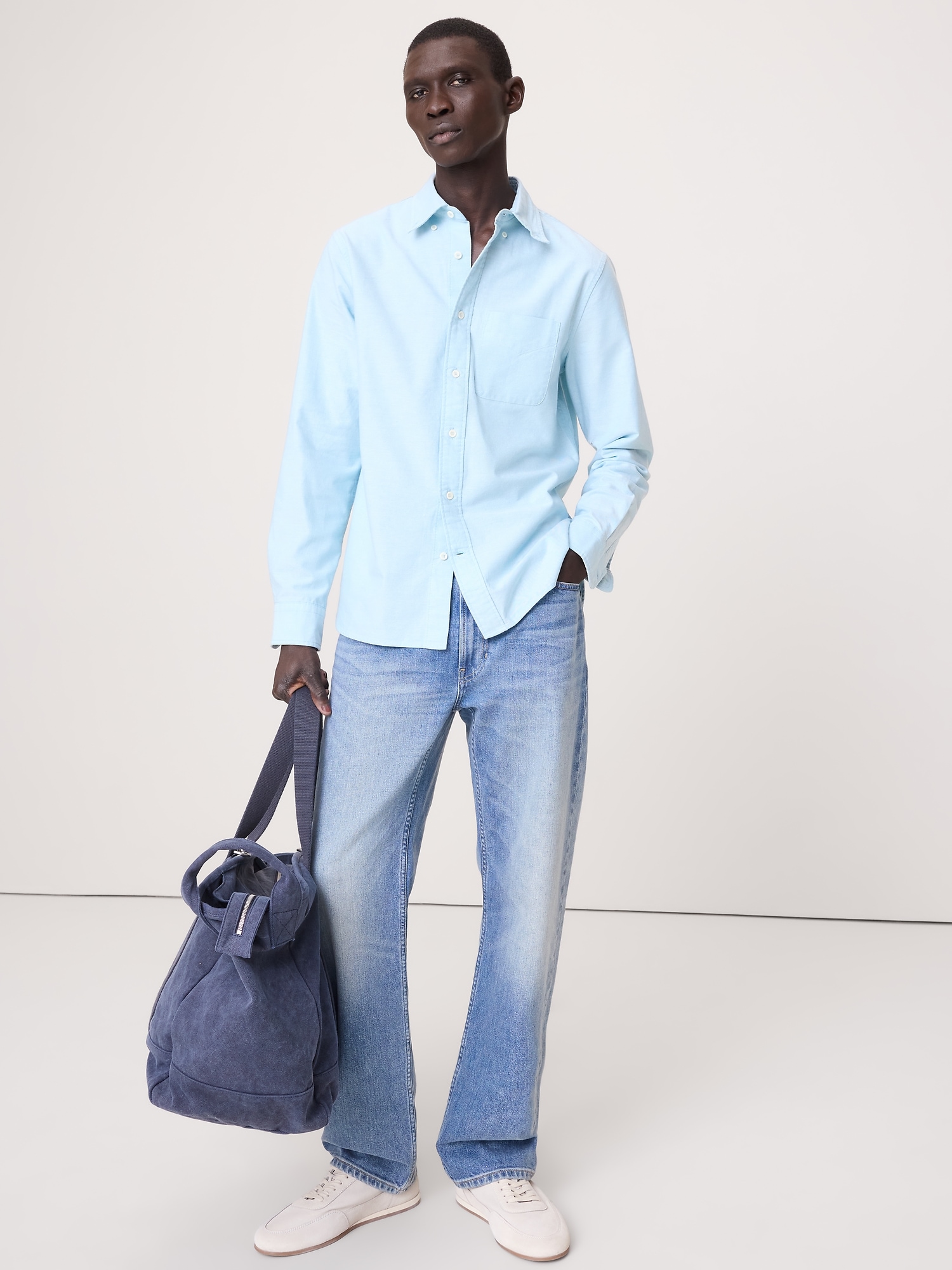 Image number 3 showing, Standard-Fit Oxford Shirt