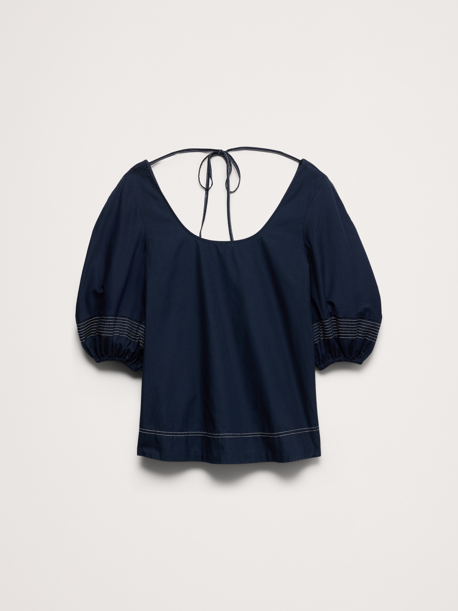 Cotton Scoop-Back Top