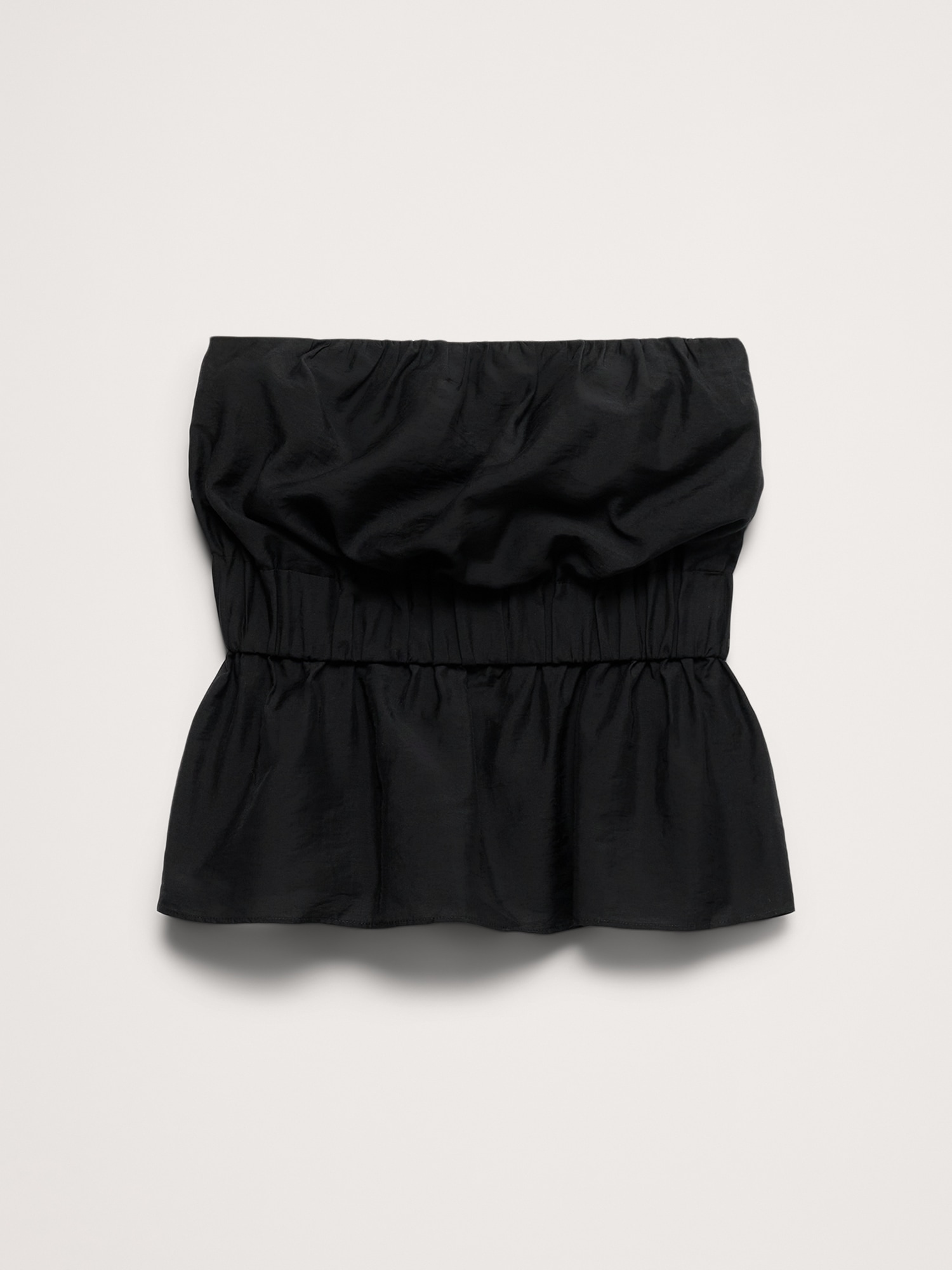 Image number 5 showing, Strapless TENCEL™-Nylon Peplum Top