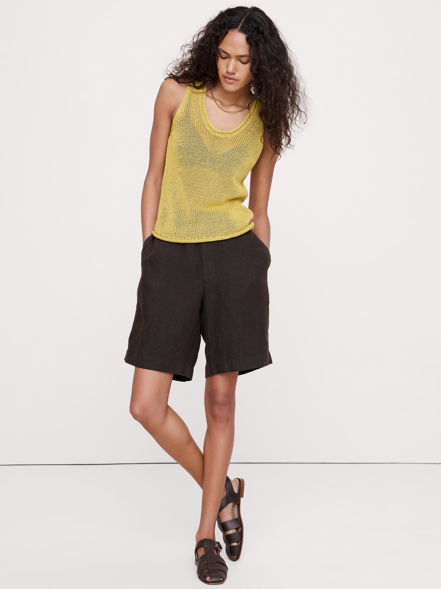 Heirloom Linen Sweater Tank from Banana Republic - $120