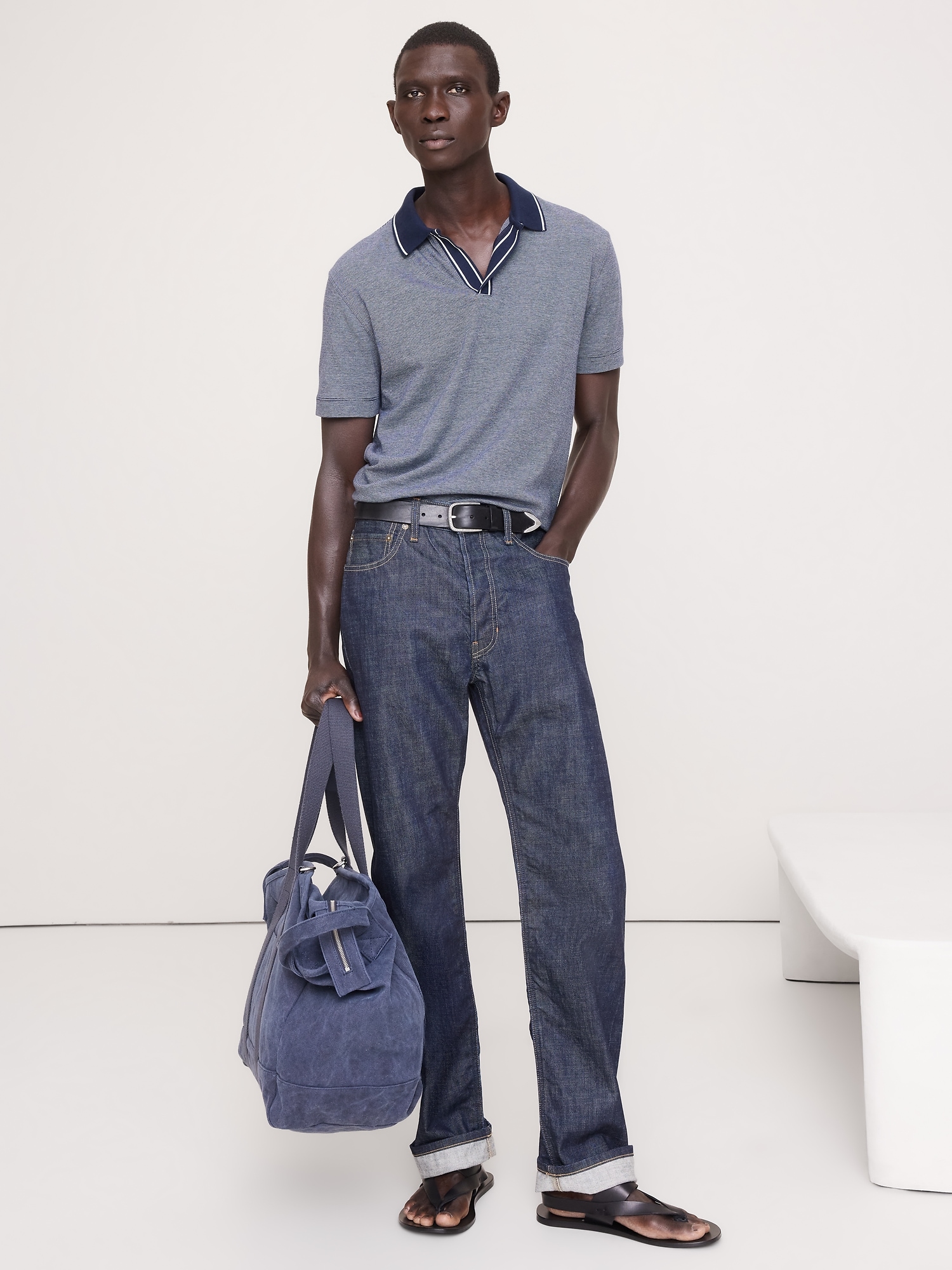 Image number 3 showing, Luxury-Touch Johnny Collar Polo