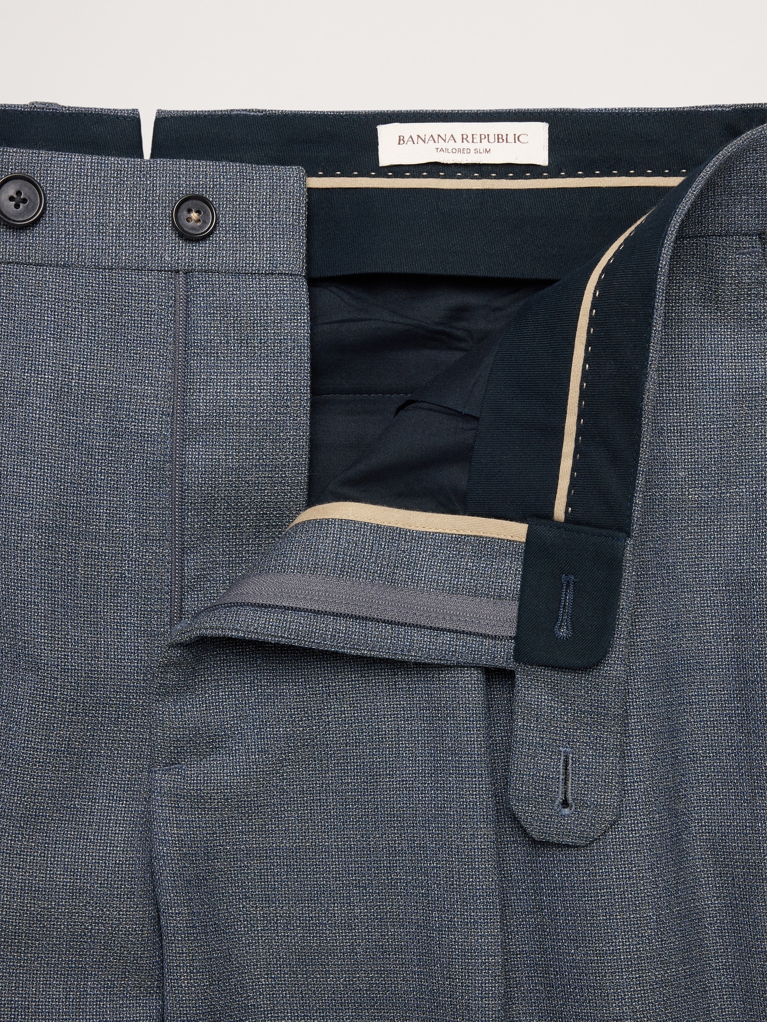 Image number 7 showing, Italian Wool Ventile Suit Pant