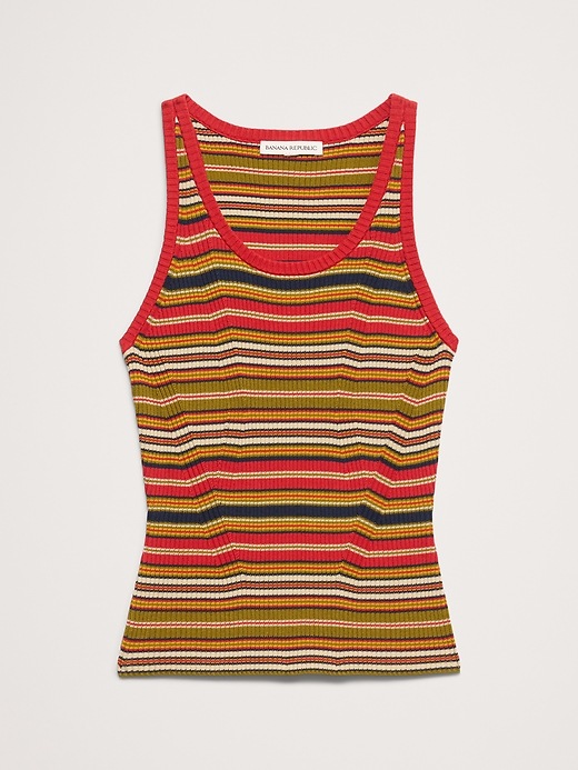 Ribbed Cotton Tank | Banana Republic