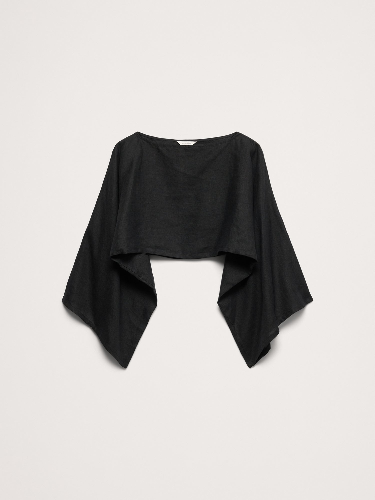 Image number 5 showing, Linen Cropped Boatneck Top