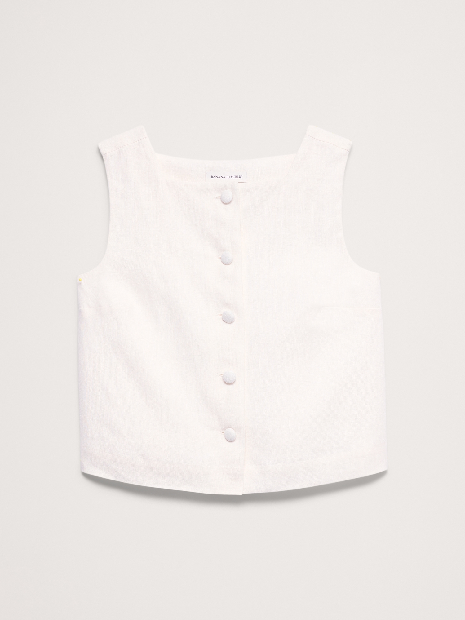 Image number 8 showing, Linen Button-Front Tank