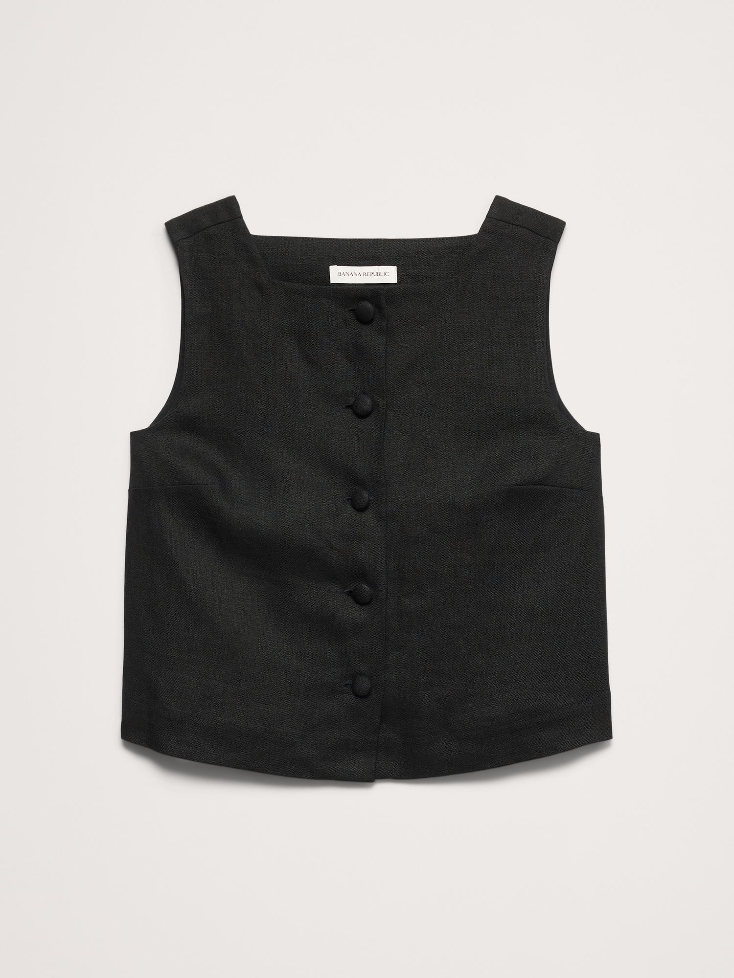 Image number 5 showing, Linen Button-Front Tank