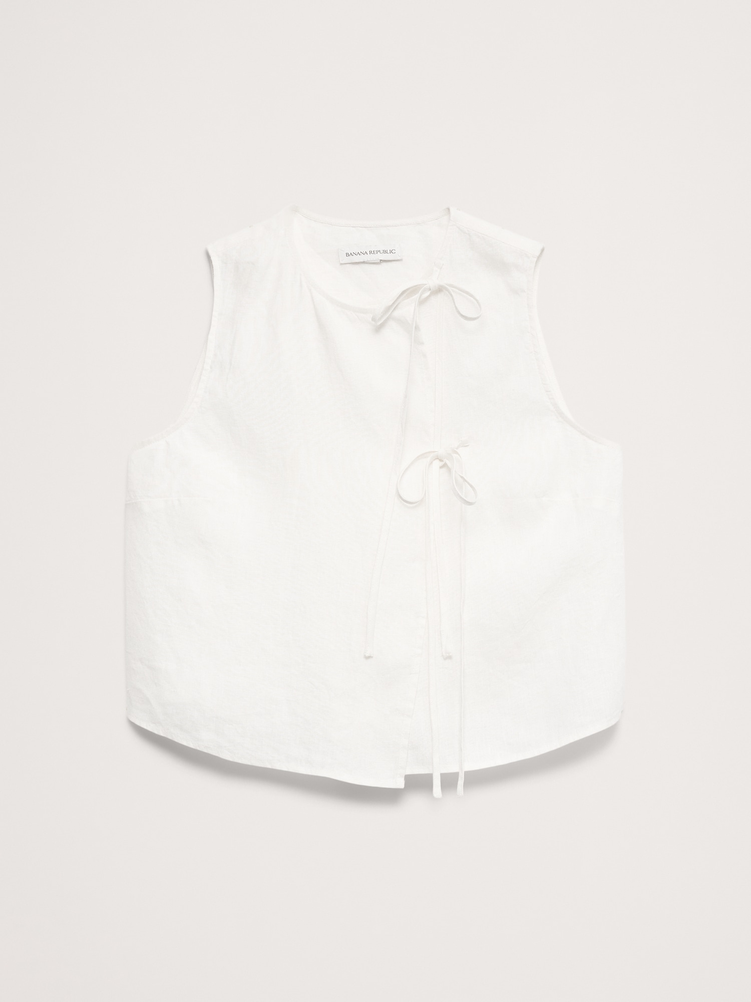Image number 5 showing, Linen Double-Tie Tank